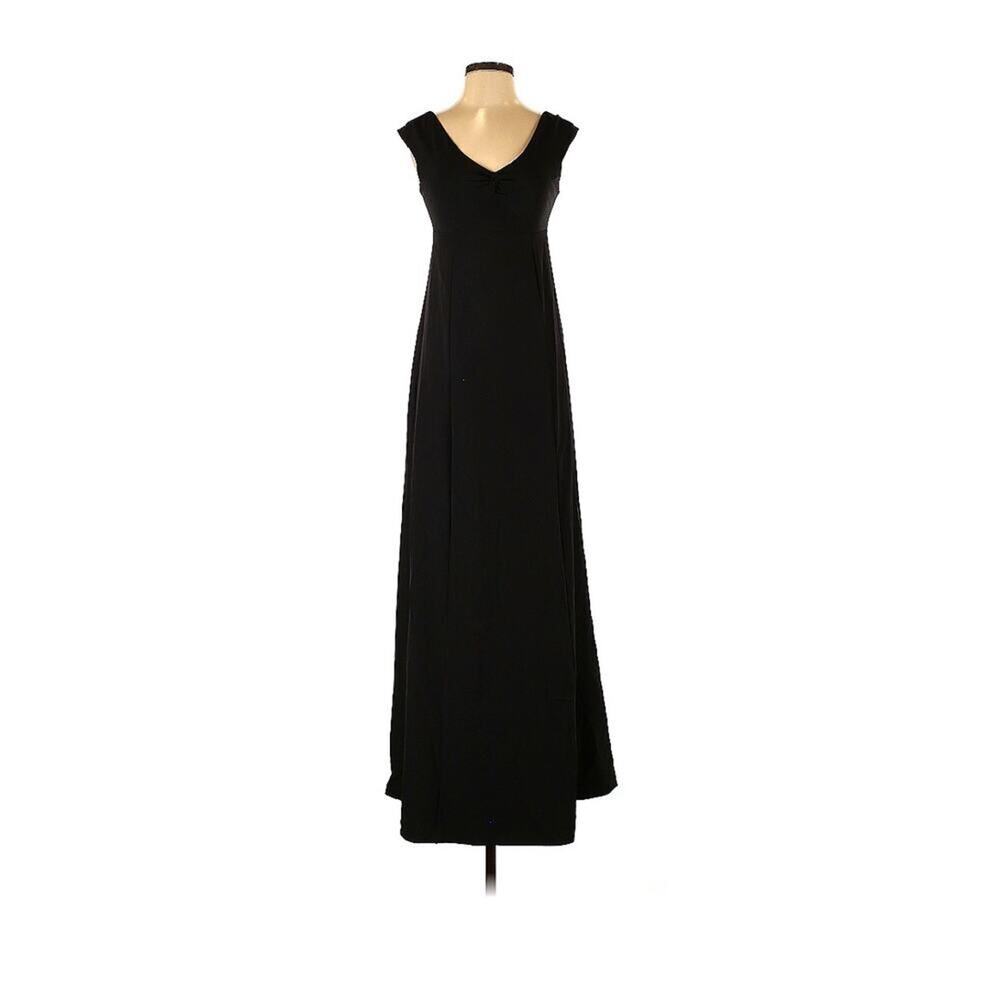 Show Me Your‎ Mumu Zurich Knot Gown Black Stretch Crepe Size S Formal